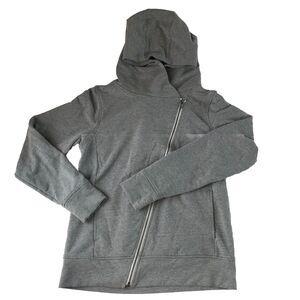 Lucy Women’s Asymmetrical Full Zip Hoodie Gray Size Small Petite